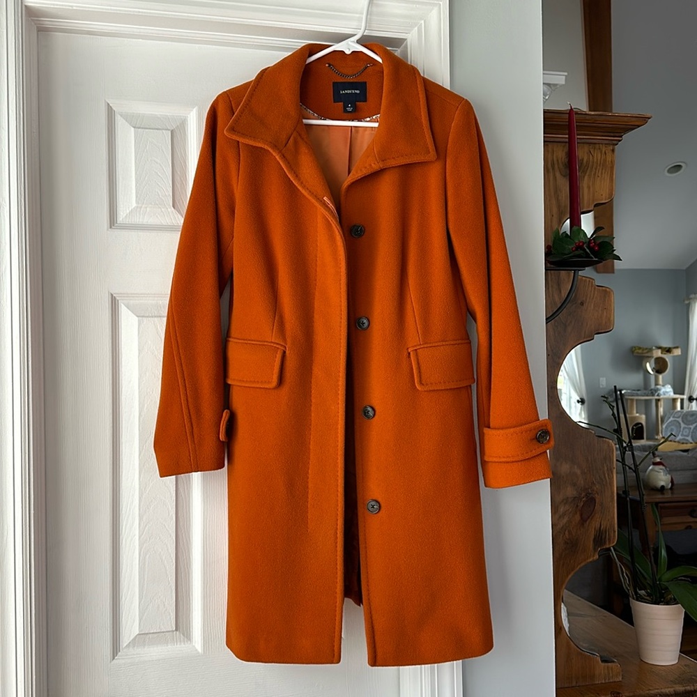Lands’ End wool coat